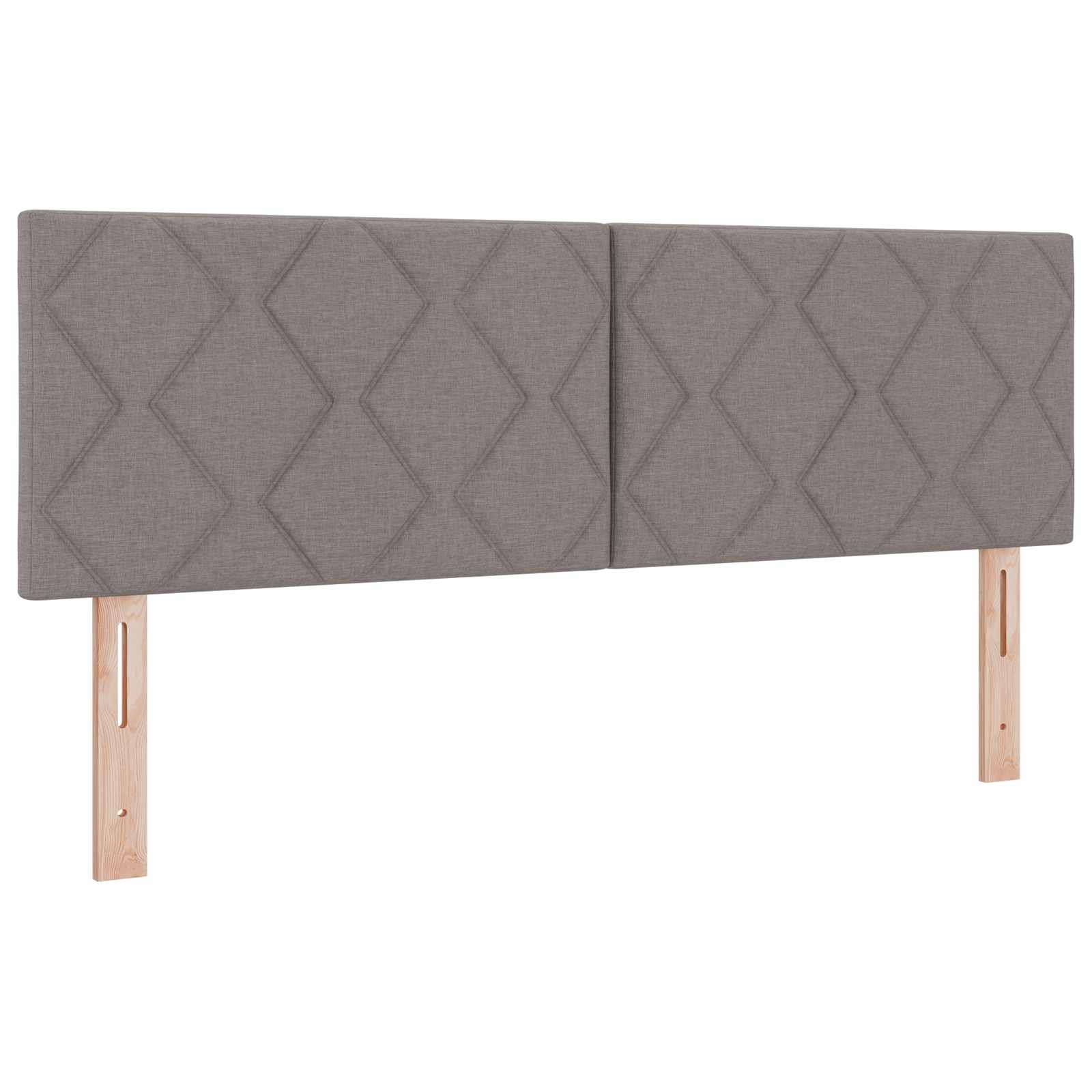 Κρεβάτι Box Spring με Στρώμα και LED Taupe 140 x 200 cm Ύφασμα - Pakobazaar