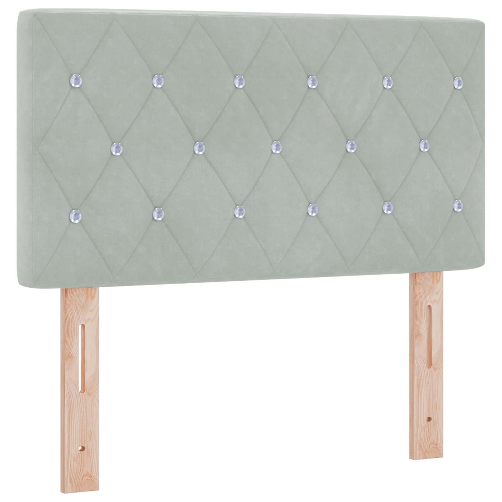Κρεβάτι Box Spring με Στρώμα και LED Ανοιχτό γκρι 80 x 200 cm - Pakobazaar