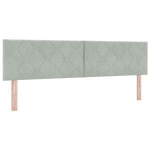 Κρεβάτι Box Spring με Στρώμα και LED Ανοιχτό γκρι 180 x 200 cm - Pakobazaar