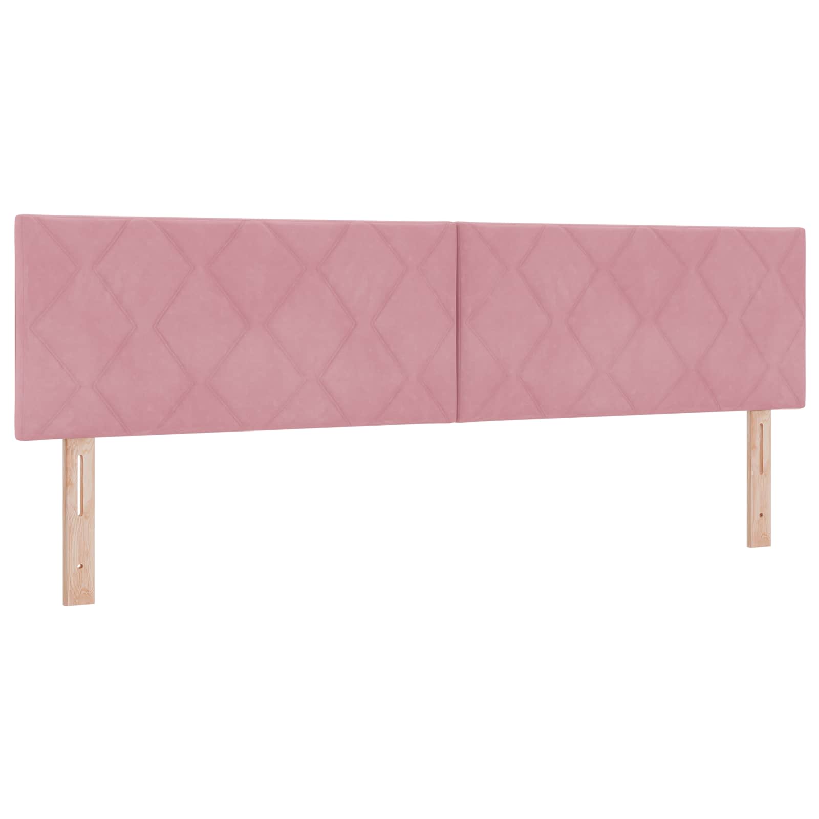 Κρεβάτι Box Spring με Στρώμα και LED Ροζ 180 x 200 cm Βελούδο - Pakobazaar