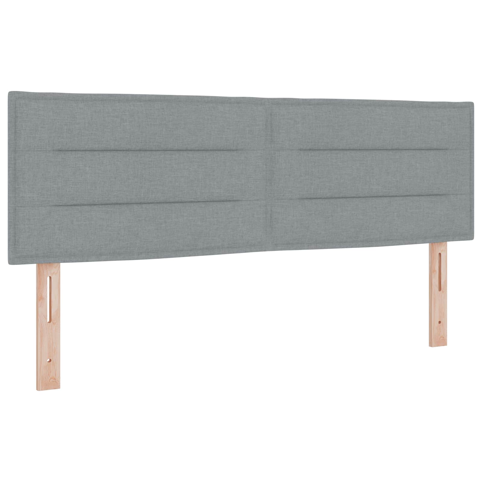 Κρεβάτι box spring με στρώμα Ανοιχτό γκρι 140 x 200 cm Ύφασμα - Pakobazaar