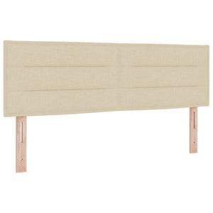 Κρεβάτι box spring με στρώμα Κρεμ 160 x 200 cm Ύφασμα