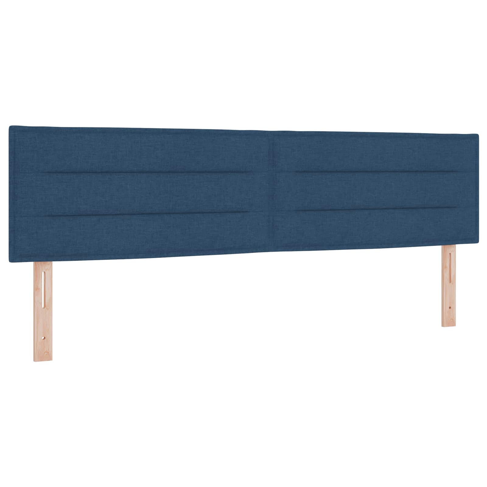 Κρεβάτι box spring με στρώμα Μπλε 180 x 200 cm Ύφασμα - Pakobazaar