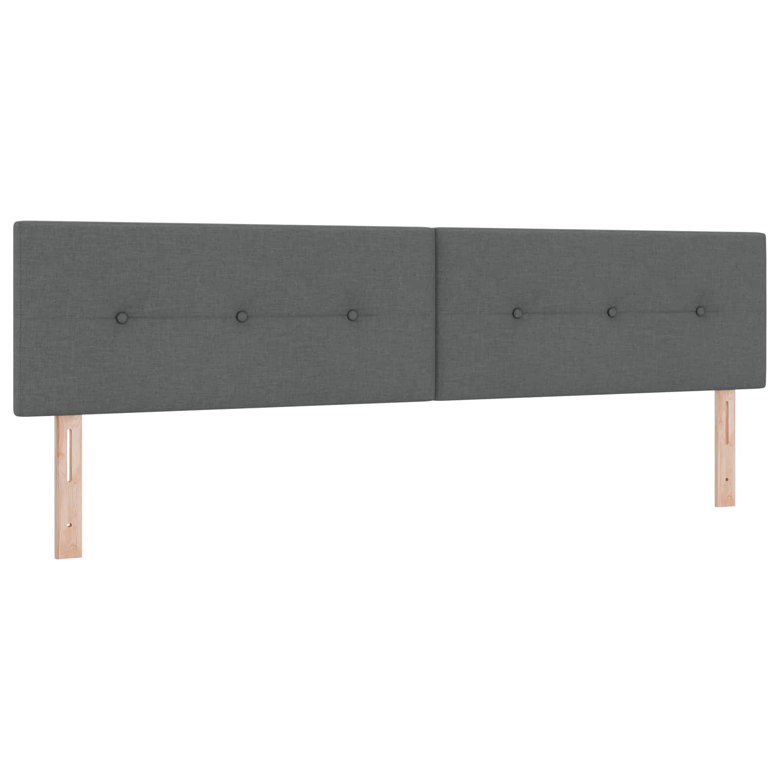 Κρεβάτι box spring με στρώμα Σκούρο Γκρι 200 x 200 cm Ύφασμα - Pakobazaar