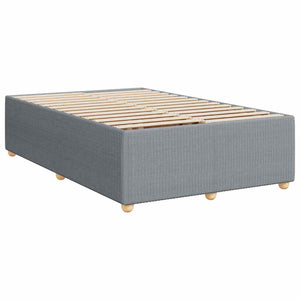 Κρεβάτι box spring με στρώμα Ανοιχτό γκρι 120 x 190 cm Ύφασμα