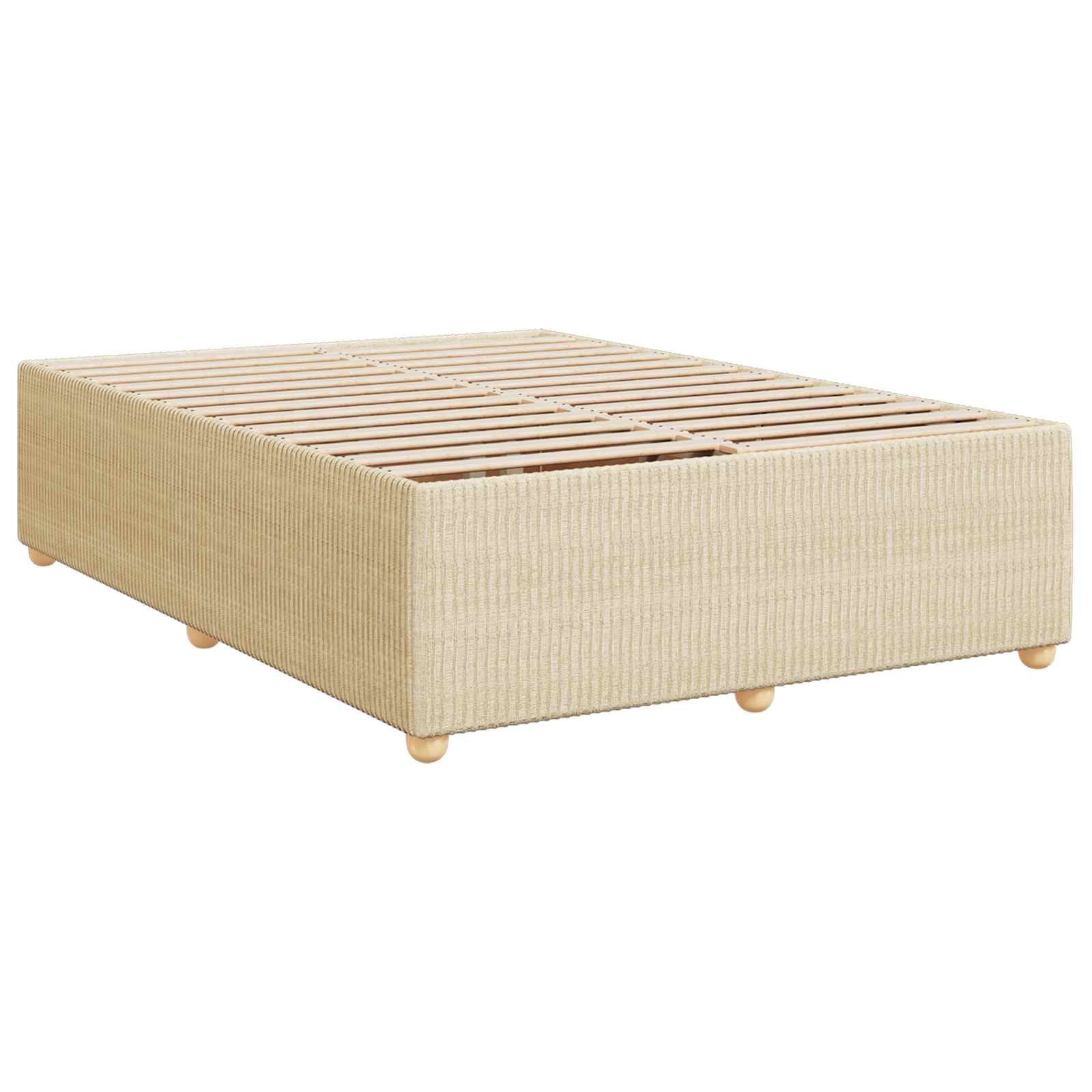 Κρεβάτι box spring με στρώμα Κρεμ 180 x 200 cm Ύφασμα - Pakobazaar