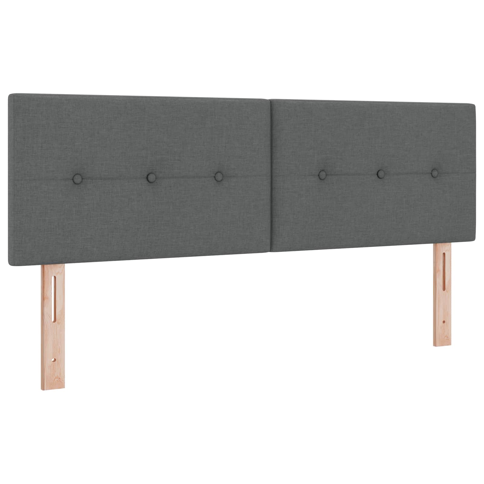 Κρεβάτι box spring με στρώμα Σκούρο Γκρι 180 x 200 cm Ύφασμα - Pakobazaar