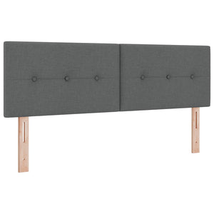 Κρεβάτι box spring με στρώμα Σκούρο Γκρι 180 x 200 cm Ύφασμα - Pakobazaar