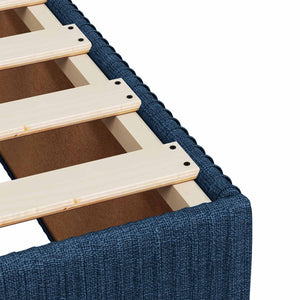 Κρεβάτι box spring με στρώμα Μπλε 180 x 200 cm Ύφασμα - Pakobazaar