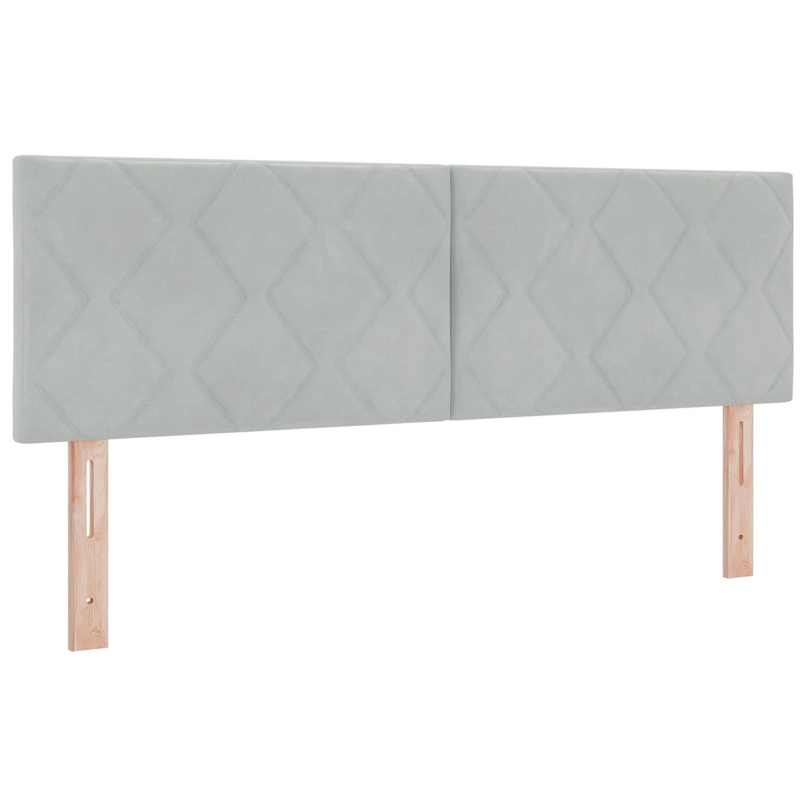 Κρεβάτι box spring με στρώμα Ανοιχτό γκρι 160 x 200 cm Βελούδο - Pakobazaar