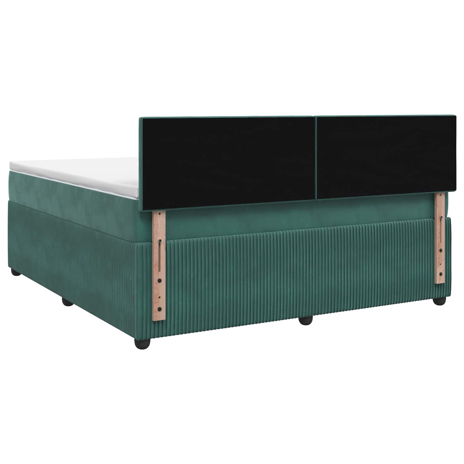 Κρεβάτι box spring με στρώμα Σκούρο Πράσινο 180 x 200 cm - Pakobazaar