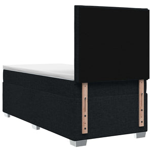 Κρεβάτι box spring με στρώμα Μαύρο 80 x 200 cm Ύφασμα - Pakobazaar