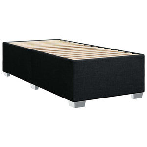 Κρεβάτι box spring με στρώμα Μαύρο 80 x 200 cm Ύφασμα