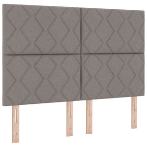 Κρεβάτι box spring με στρώμα Taupe 140 x 200 cm Ύφασμα