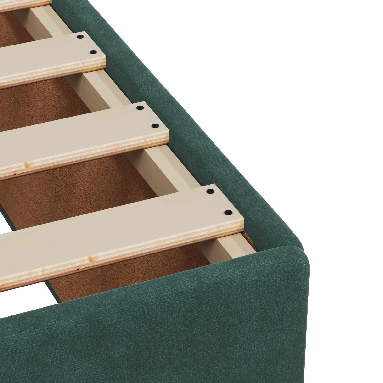 Κρεβάτι box spring με στρώμα Σκούρο Πράσινο 90 x 200 cm Βελούδο - Pakobazaar