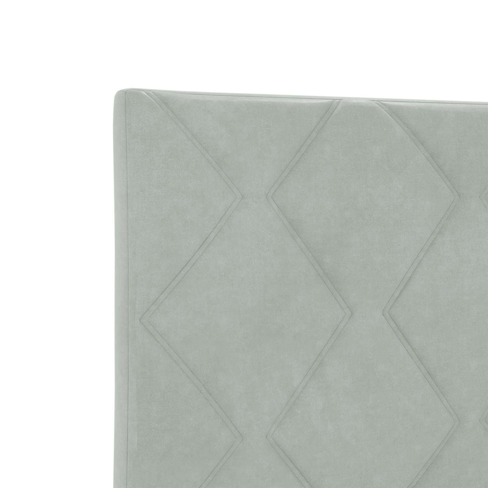 Κρεβάτι box spring με στρώμα Ανοιχτό γκρι 100 x 200 cm Βελούδο - Pakobazaar