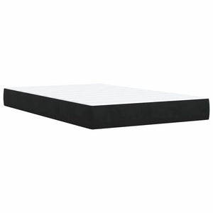 Κρεβάτι box spring με στρώμα Μαύρο 120 x 200 cm Βελούδο - Pakobazaar