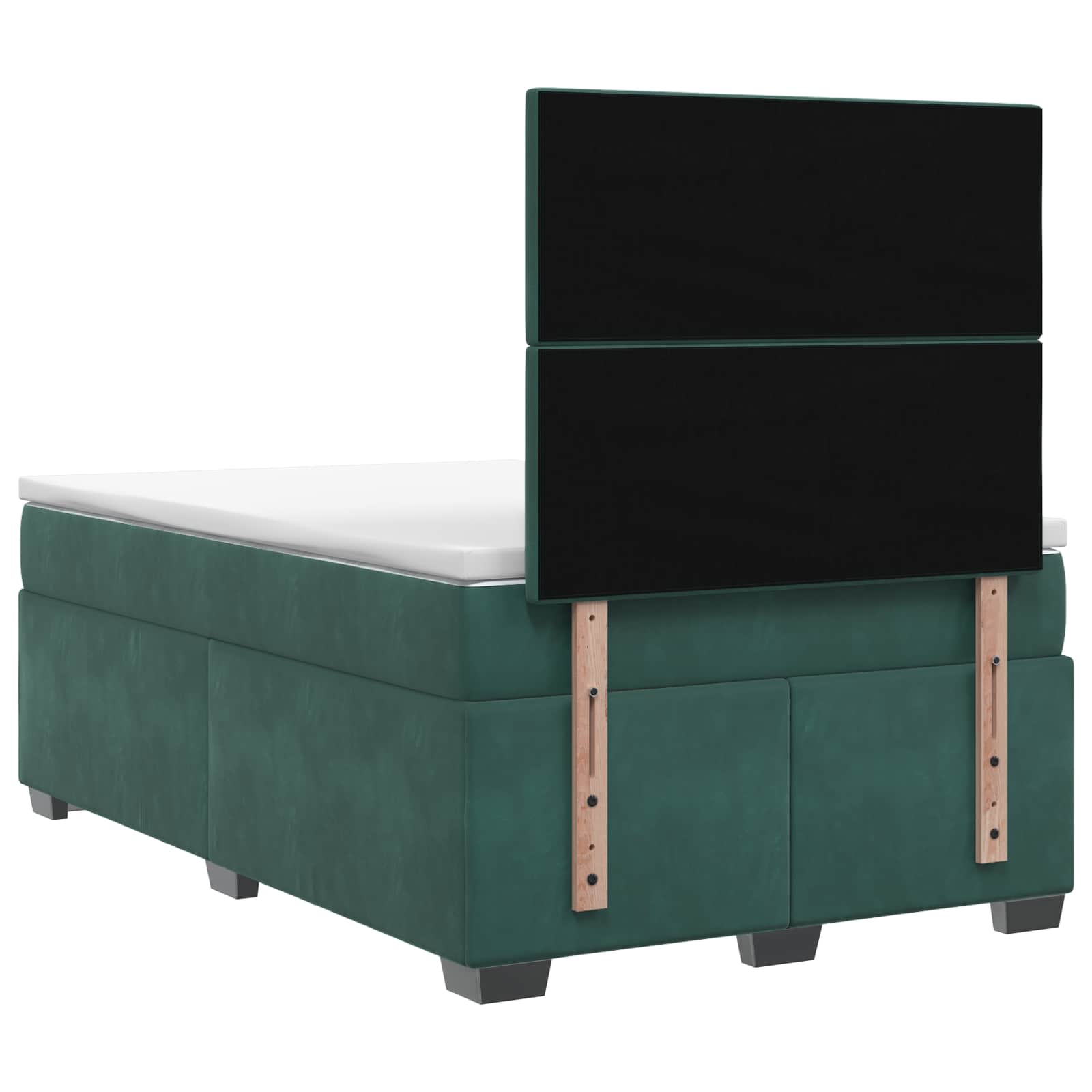 Κρεβάτι box spring με στρώμα Σκούρο Πράσινο 120 x 200 cm