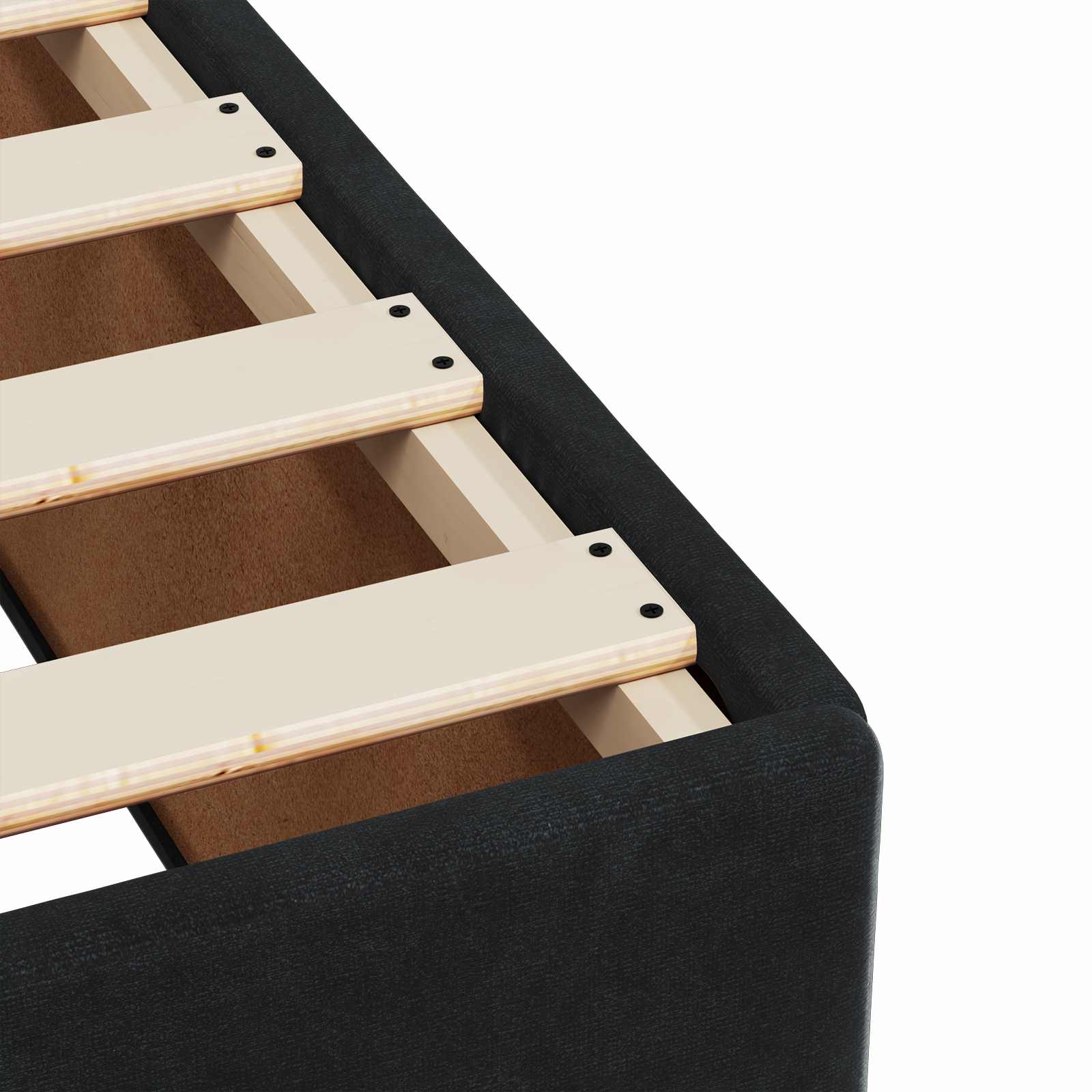 Κρεβάτι box spring με στρώμα Μαύρο 160 x 200 cm Βελούδο - Pakobazaar