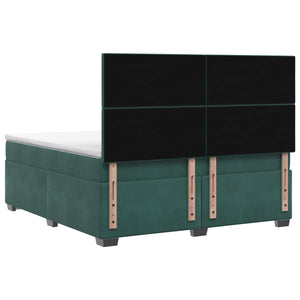 Κρεβάτι box spring με στρώμα Σκούρο Πράσινο 160 x 200 cm - Pakobazaar