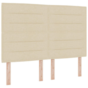 Κρεβάτι box spring με στρώμα Κρεμ 140 x 190 cm Ύφασμα - Pakobazaar