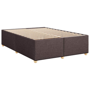 Κρεβάτι box spring με στρώμα Σκούρο Καφέ 140 x 190 cm Ύφασμα