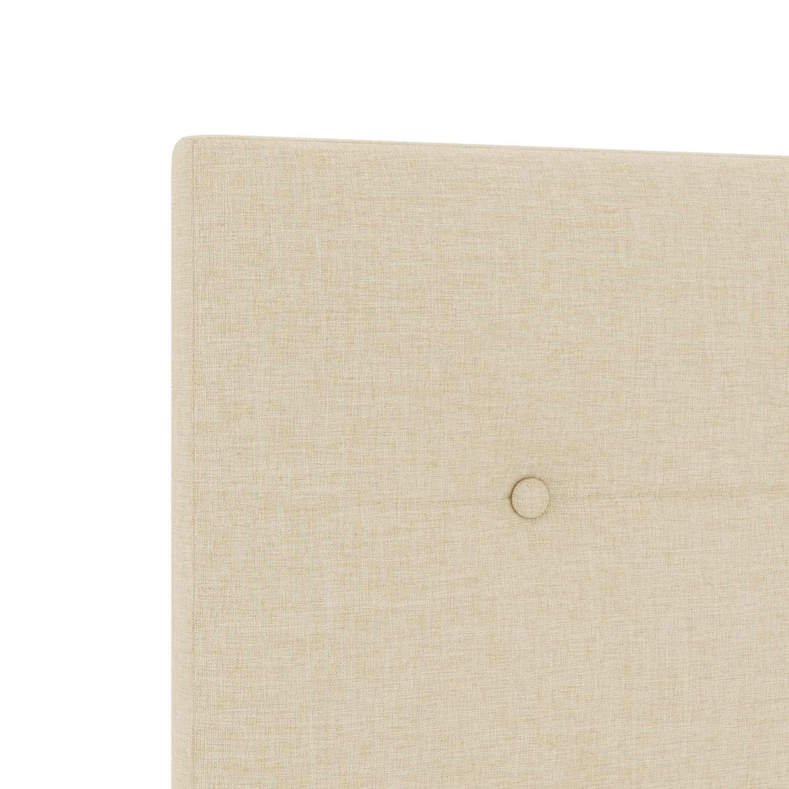 Κρεβάτι box spring με στρώμα Κρεμ 200 x 200 cm Ύφασμα