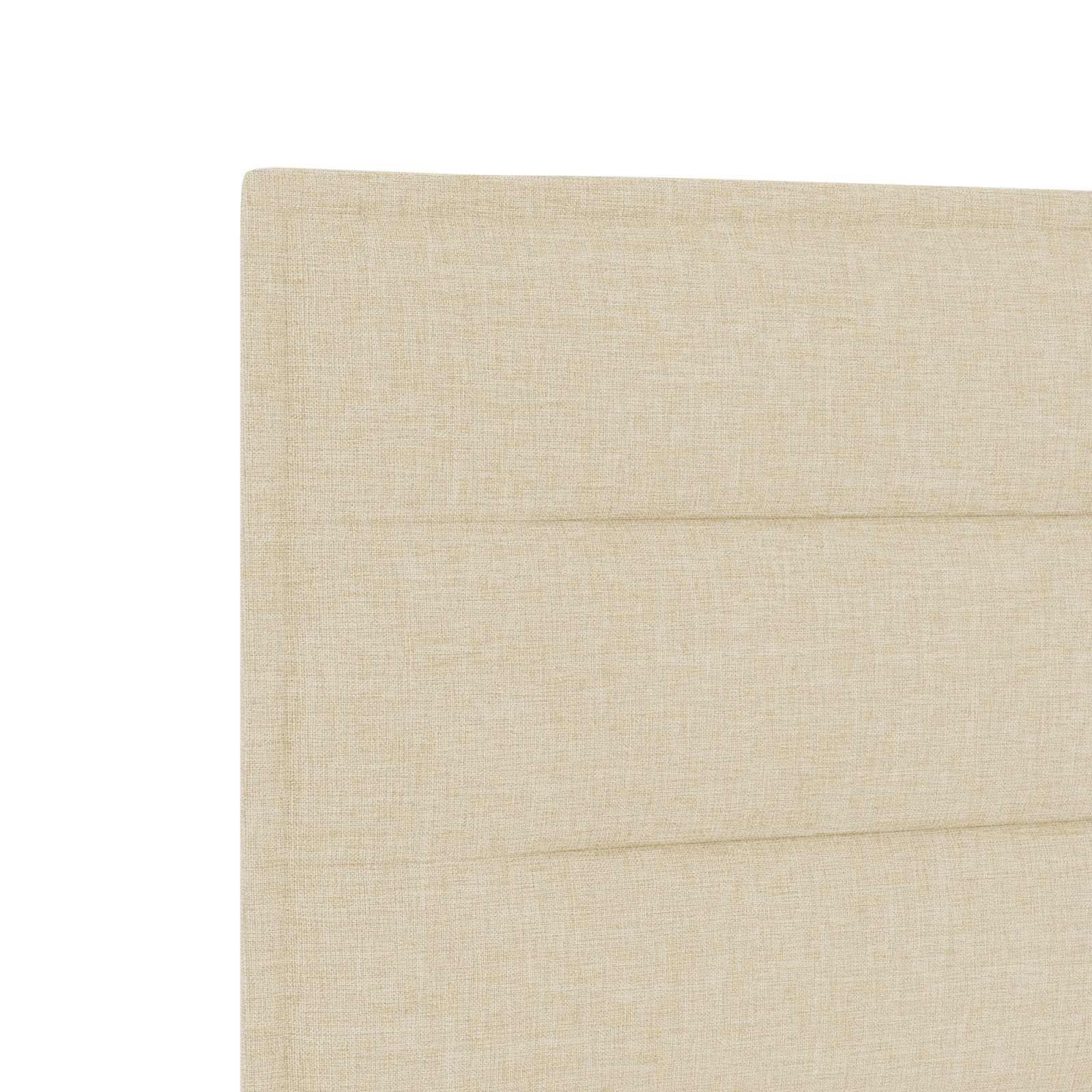 Κρεβάτι box spring με στρώμα Κρεμ 90 x 190 cm Ύφασμα - Pakobazaar