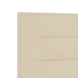 Κρεβάτι box spring με στρώμα Κρεμ 90 x 190 cm Ύφασμα - Pakobazaar
