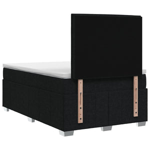 Κρεβάτι box spring με στρώμα Μαύρο 120 x 200 cm Ύφασμα