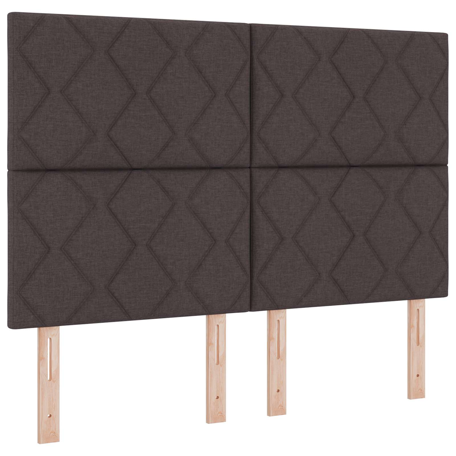 Κρεβάτι box spring με στρώμα Σκούρο Καφέ 160 x 200 cm Ύφασμα - Pakobazaar