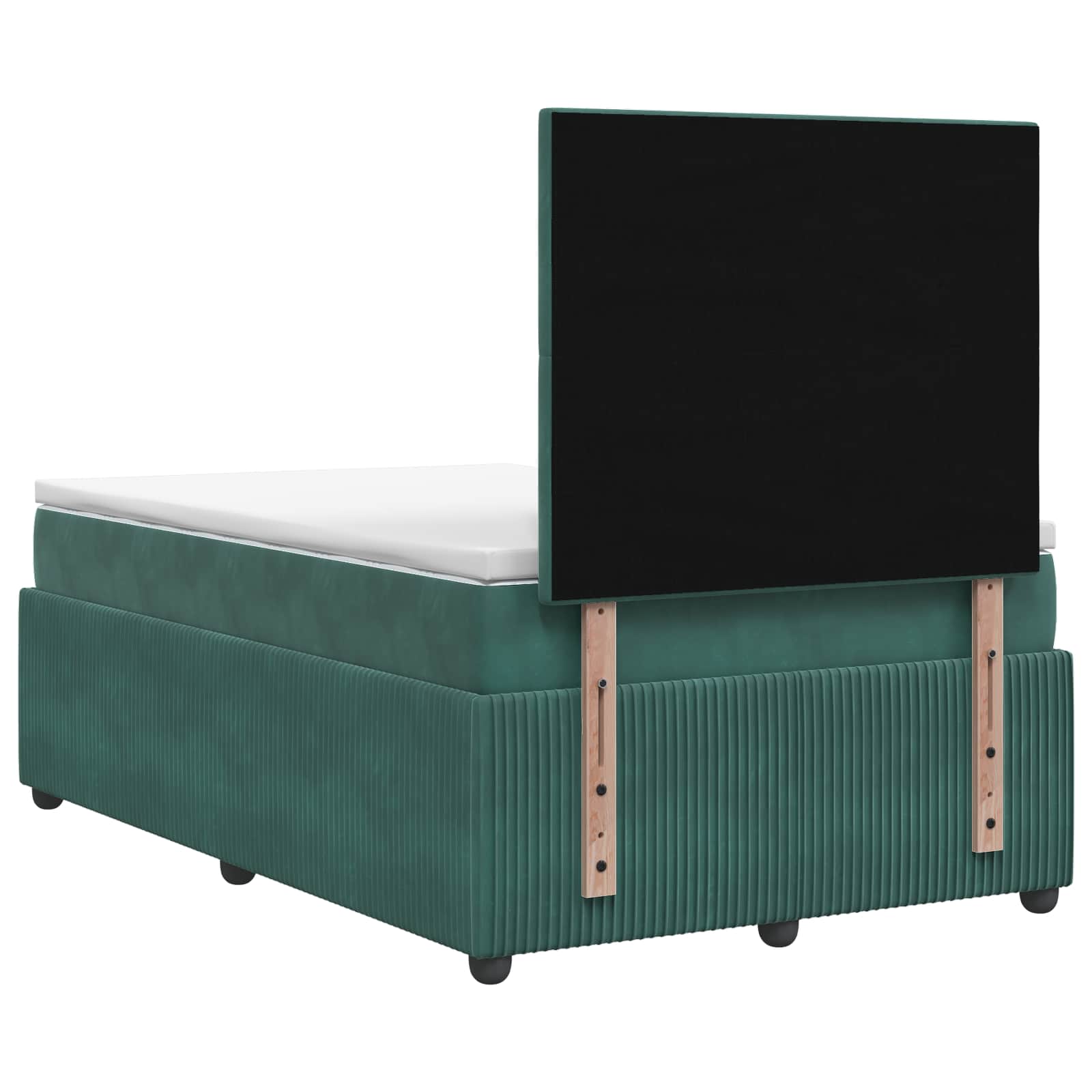 Κρεβάτι box spring με στρώμα Σκούρο Πράσινο 120 x 190 cm