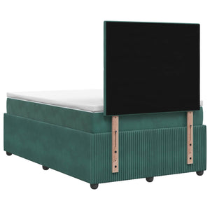 Κρεβάτι box spring με στρώμα Σκούρο Πράσινο 120 x 190 cm