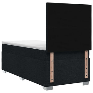 Κρεβάτι box spring με στρώμα Μαύρο 80 x 200 cm Ύφασμα