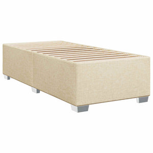 Κρεβάτι box spring με στρώμα Κρεμ 90 x 200 cm Ύφασμα - Pakobazaar