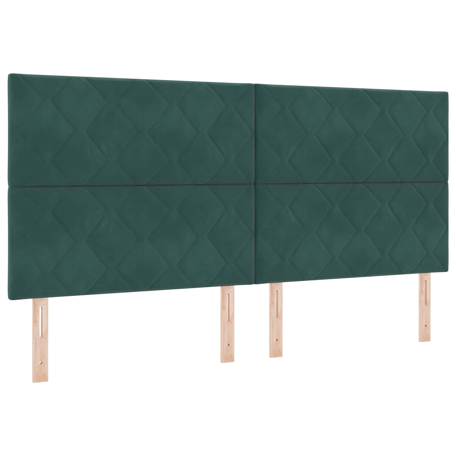 Κρεβάτι box spring με στρώμα Σκούρο Πράσινο 200 x 200 cm
