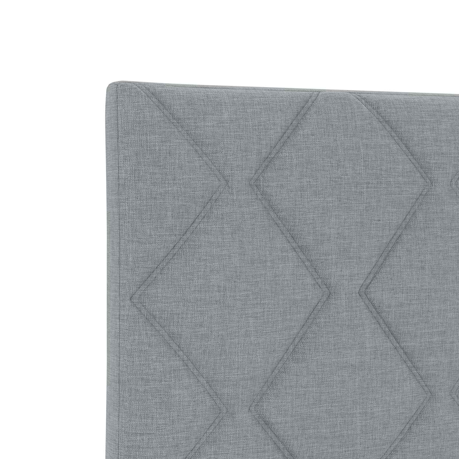 Κρεβάτι box spring με στρώμα Ανοιχτό γκρι 90 x 200 cm Ύφασμα - Pakobazaar