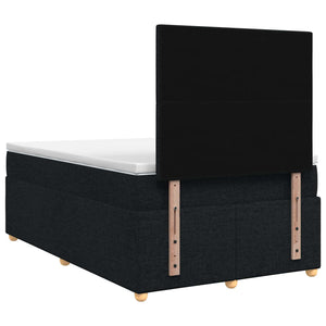Κρεβάτι box spring με στρώμα Μαύρο 120 x 190 cm Ύφασμα - Pakobazaar