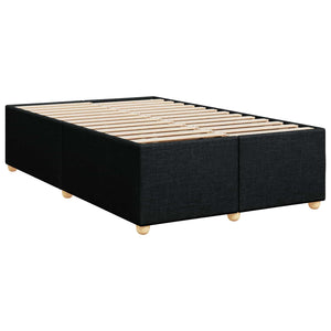 Κρεβάτι box spring με στρώμα Μαύρο 120 x 200 cm Ύφασμα - Pakobazaar