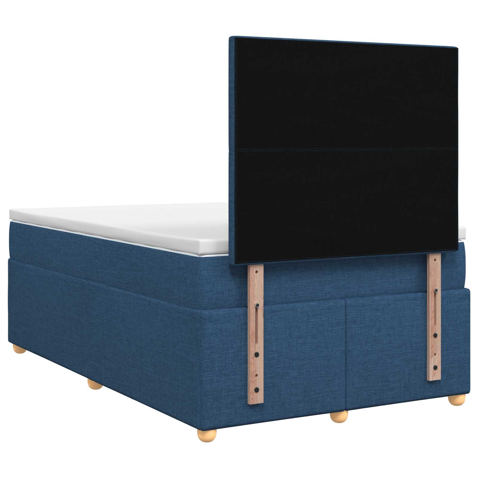 Κρεβάτι box spring με στρώμα Μπλε 120 x 200 cm Ύφασμα - Pakobazaar