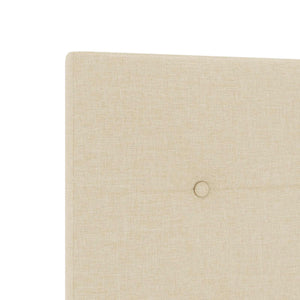 Κρεβάτι box spring με στρώμα Κρεμ 200 x 200 cm Ύφασμα