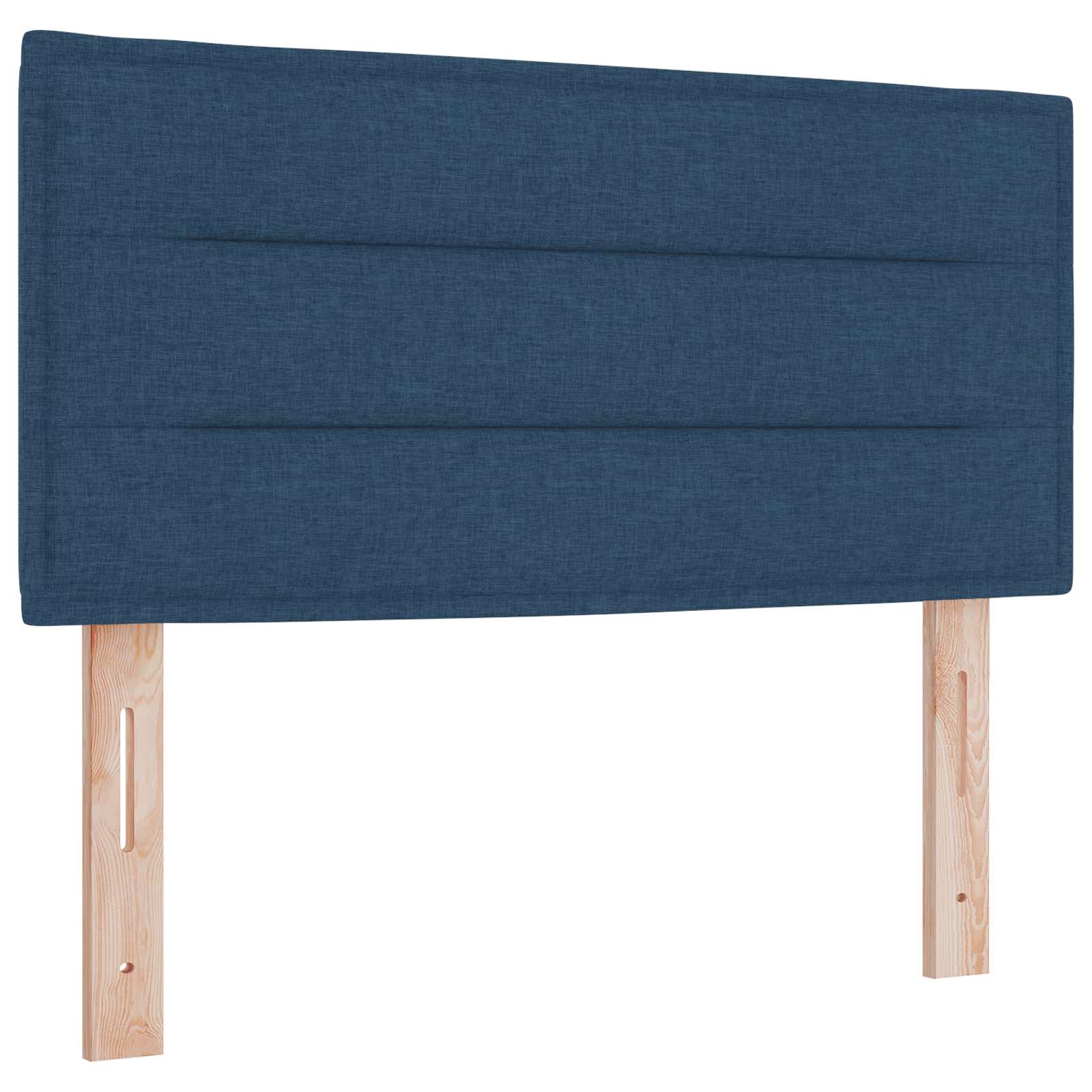 Κρεβάτι Ottoman με στρώμα με κεφαλάρι Μπλε 80 x 200 cm Ύφασμα