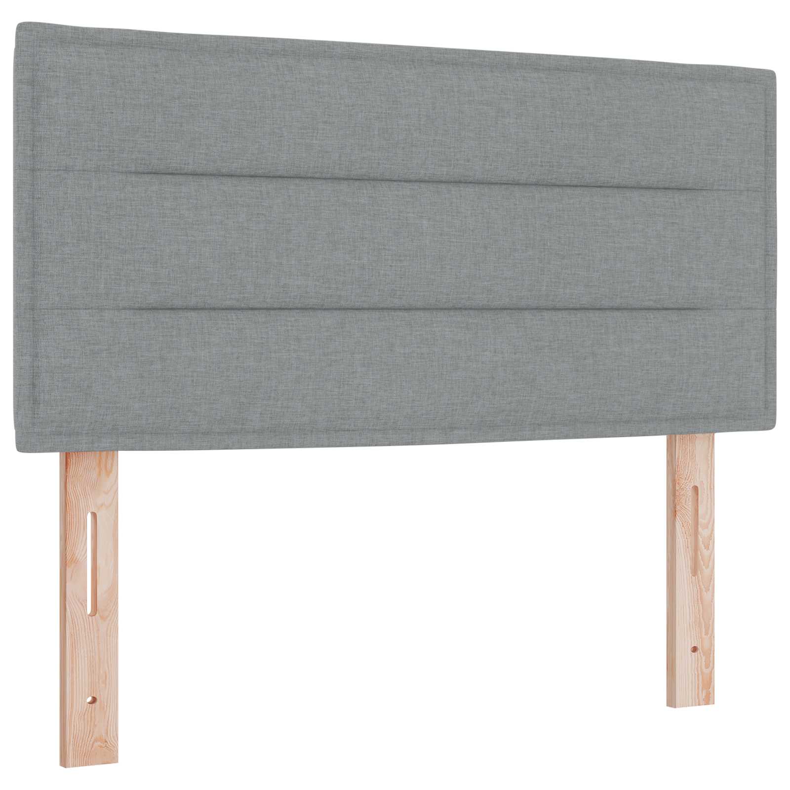 Κρεβάτι Ottoman με στρώμα Ανοιχτό γκρι 90 x 190 cm Ύφασμα - Pakobazaar