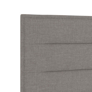 Κρεβάτι Ottoman με στρώμα με κεφαλάρι Taupe 100 x 200 cm Ύφασμα - Pakobazaar