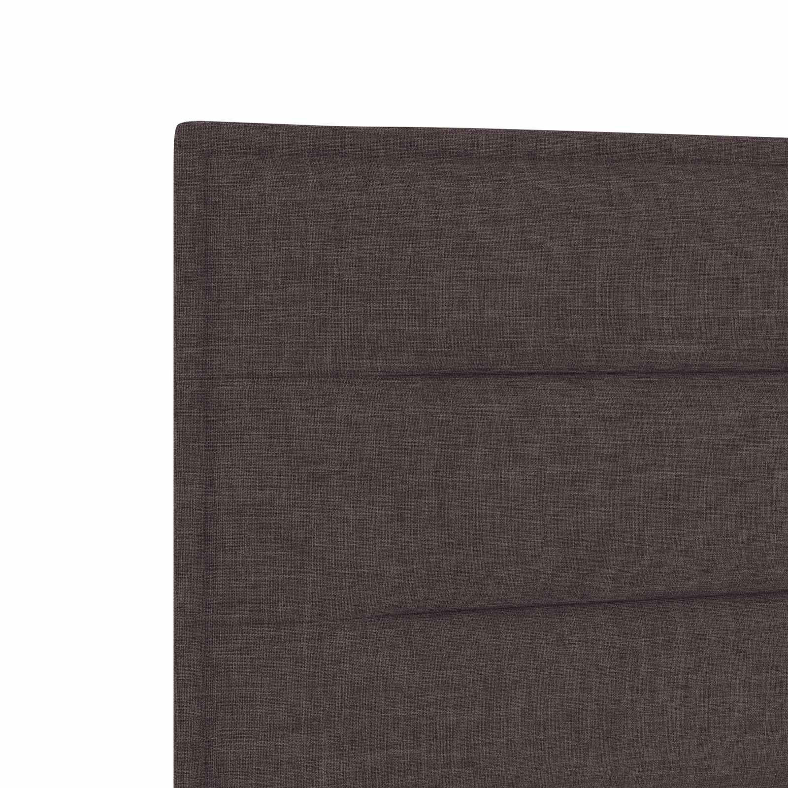 Κρεβάτι Ottoman με στρώμα Σκούρο Καφέ 200 x 200 cm Ύφασμα