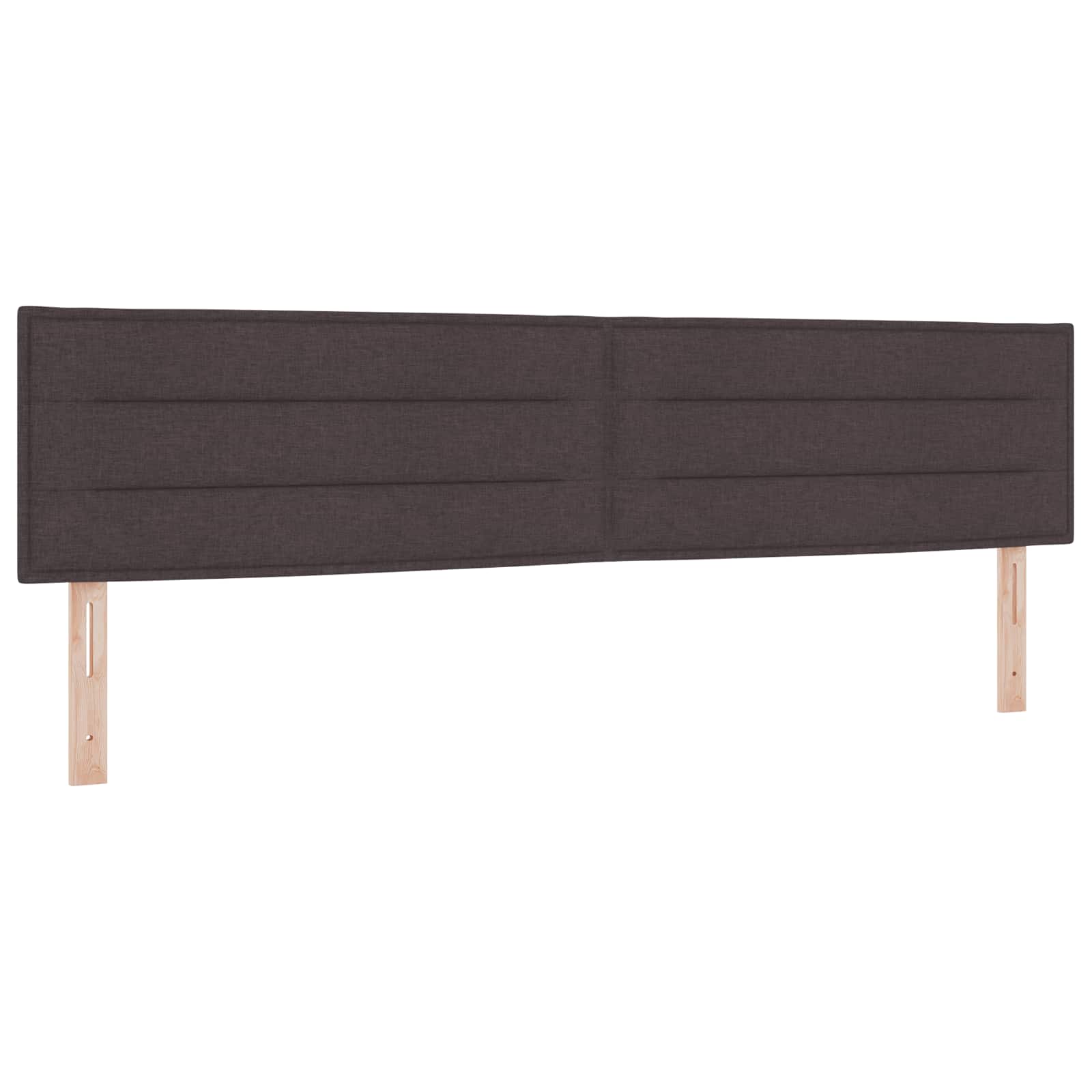 Κρεβάτι Ottoman με στρώμα Σκούρο Καφέ 200 x 200 cm Ύφασμα