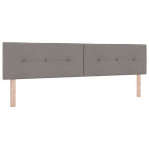 Κρεβάτι Ottoman με στρώμα με κεφαλάρι Taupe 200 x 200 cm Ύφασμα