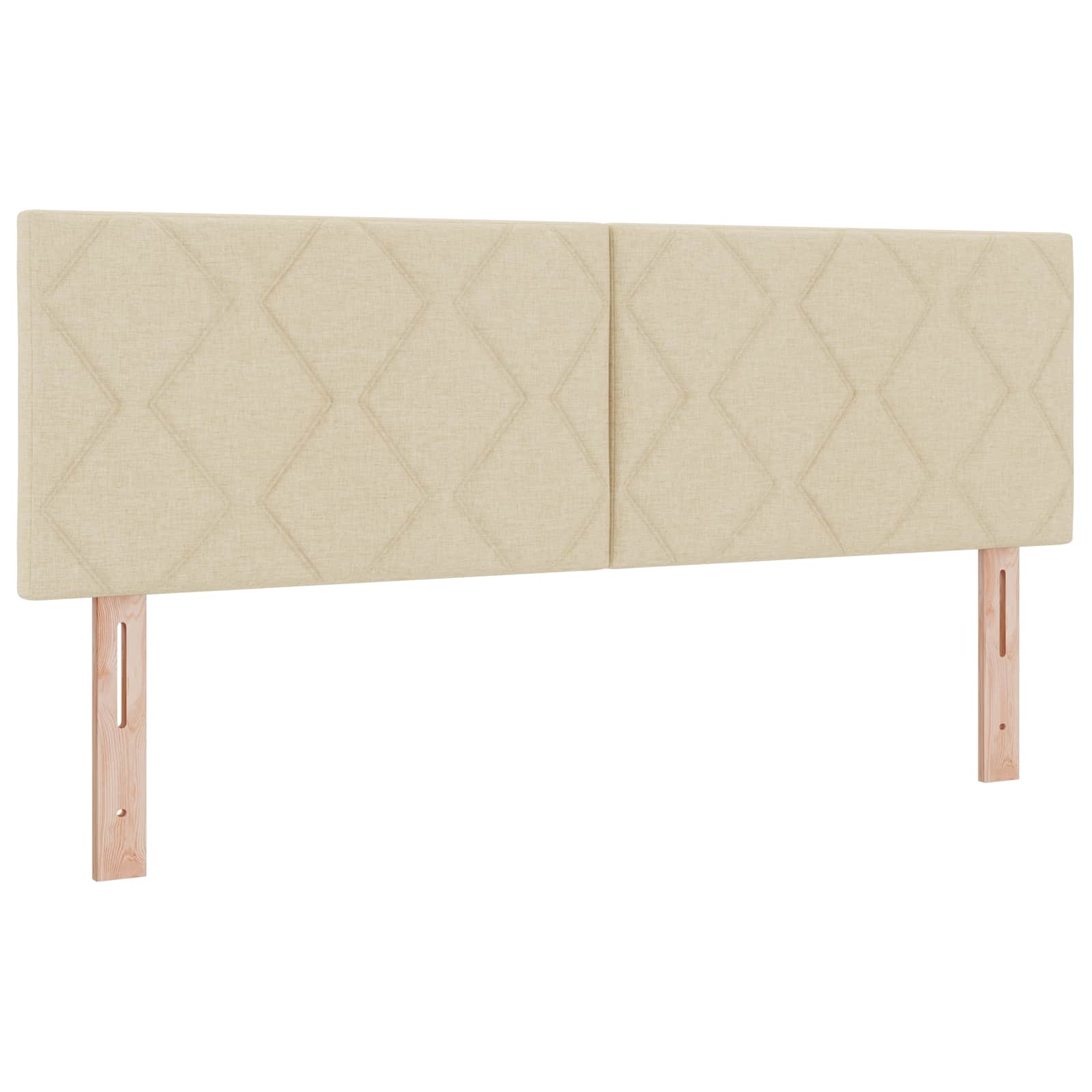 Κρεβάτι Ottoman με στρώμα με κεφαλάρι Κρεμ 160 x 200 cm Ύφασμα - Pakobazaar