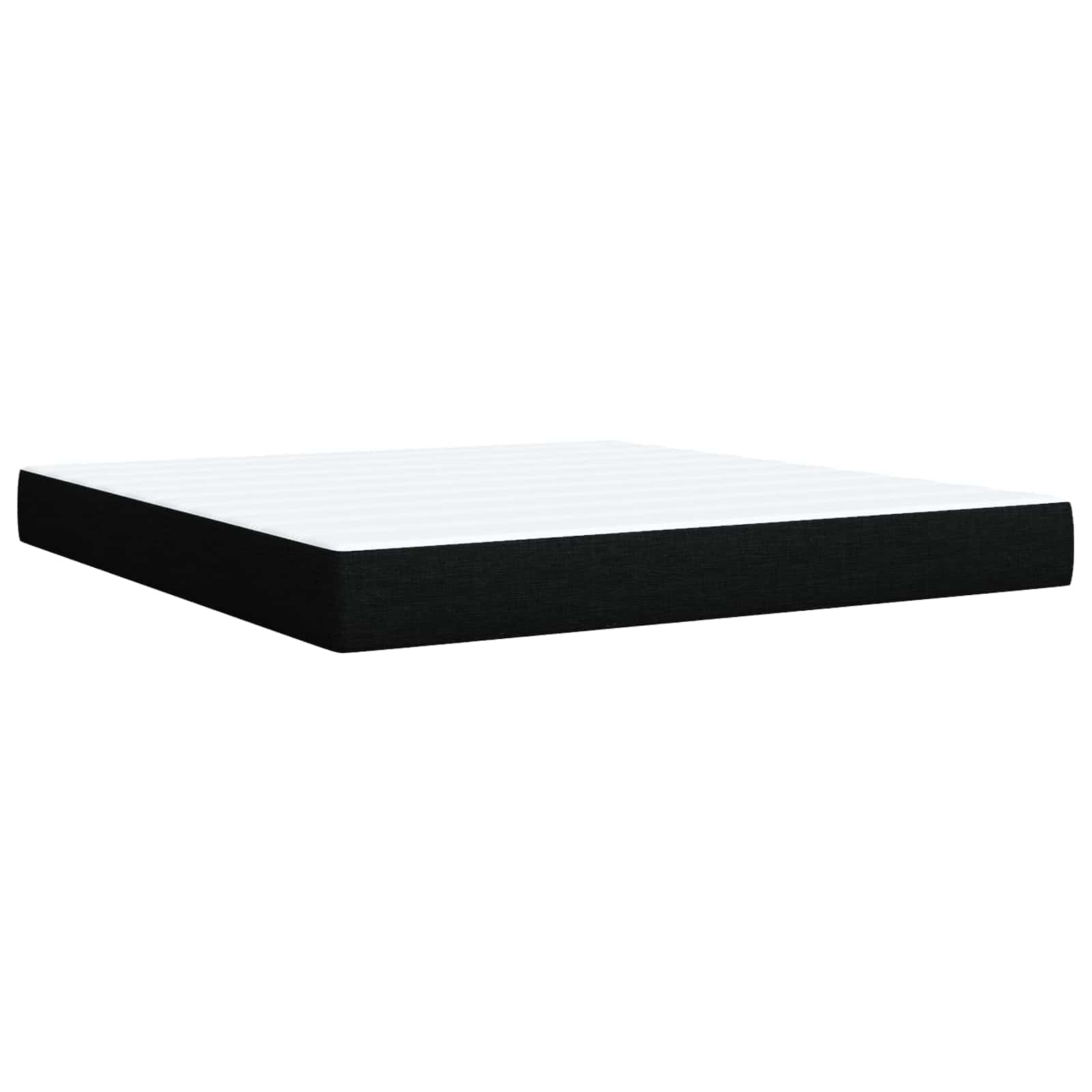 Κρεβάτι Ottoman με στρώμα με κεφαλάρι Μαύρο 180 x 200 cm Ύφασμα - Pakobazaar