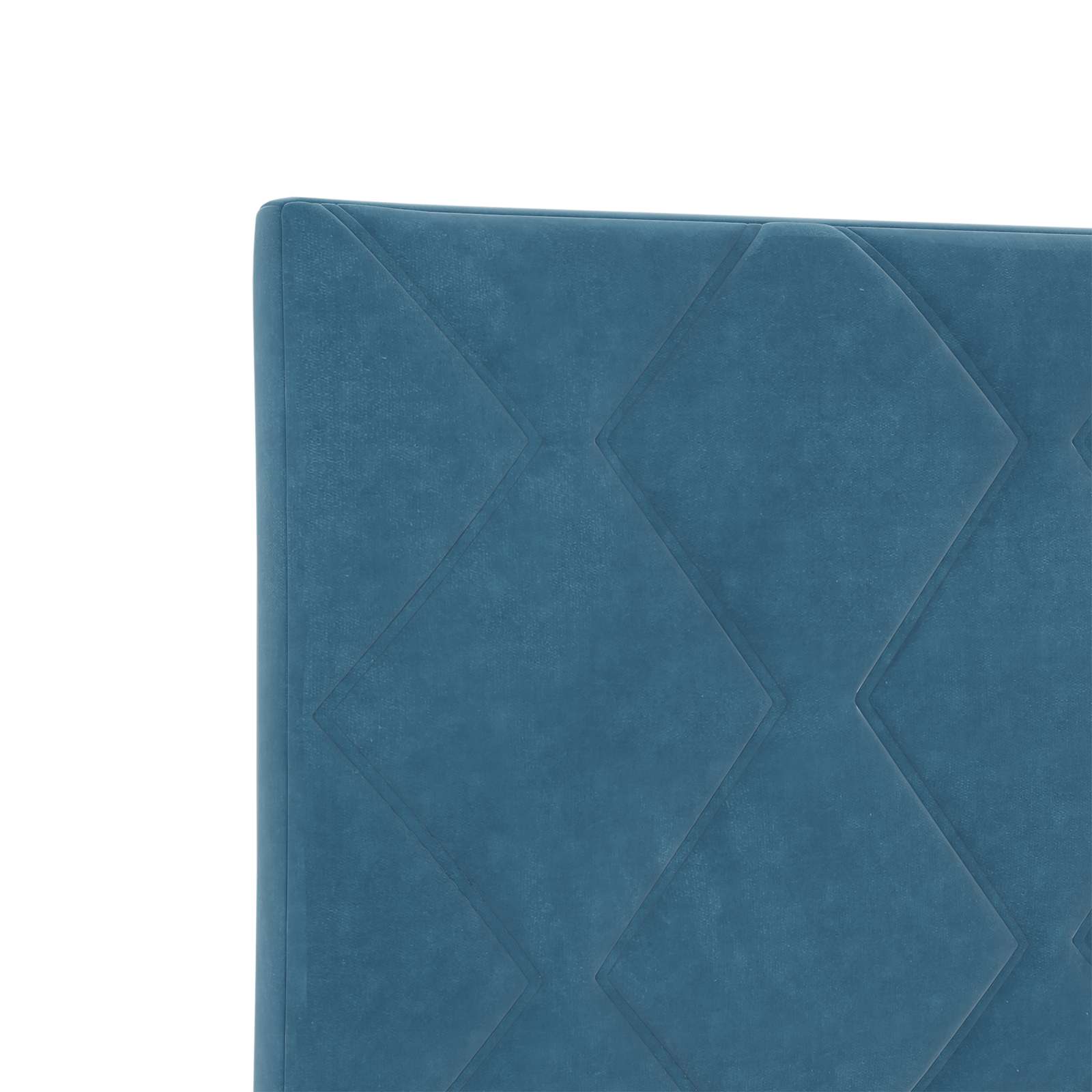 Κρεβάτι Ottoman με στρώμα Σκούρο Μπλε 180 x 200 cm Βελούδο